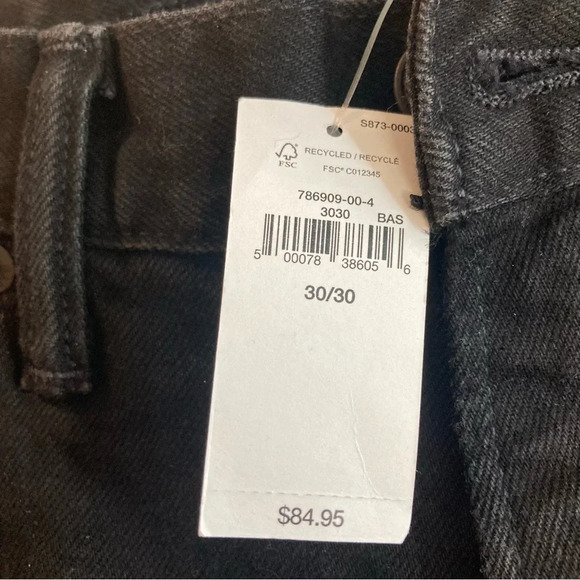 GAP Sz 30 x 30 Straight Gapflex Jeans in Black  New with tags - Picture 3 of 12